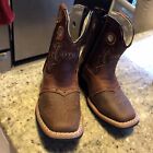El General 1901 Kids Zipped Leather Western Cowboy Boots Size 12.5 Mexico MINT
