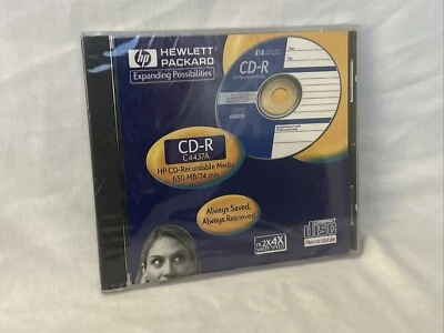 Hewlett Packard CD R 650 MB 74 Min C4437a New Factory Sealed SAME DAY SHIPPING - Image 1 of 4