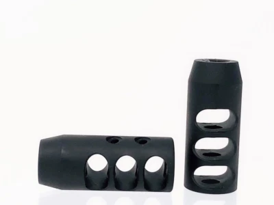 Compensador 5.56 1/2x28 freno de boca comp todo acero óxido negro + arandela de aplastamiento Foto 1 de 4