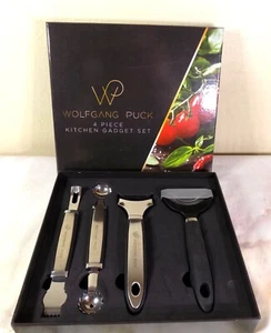 Wolfgang Puck 4 Piece gadget Set for Fruits and Vegetables Black - Picture 1 of 4