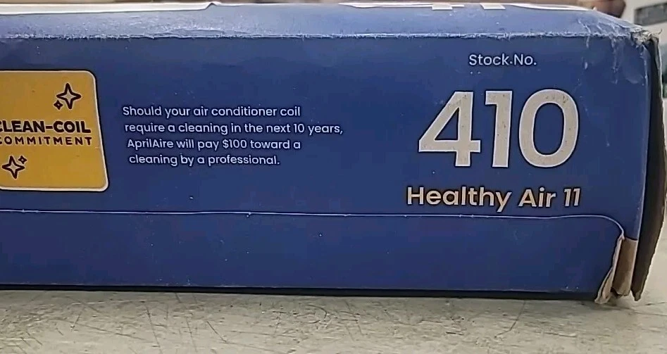 Aprilaire 410 Merv 11 Air Purifier Replacement Filter 16"x 25"x 4" Damaged Box - Image 1 of 1