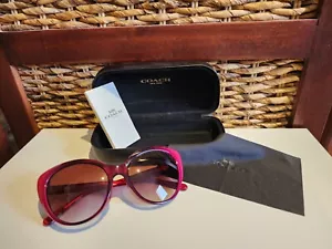 Coach Berry Laminate Cats Eye Stylish Wear Sunglasses HC8260F Women's - Picture 1 of 12