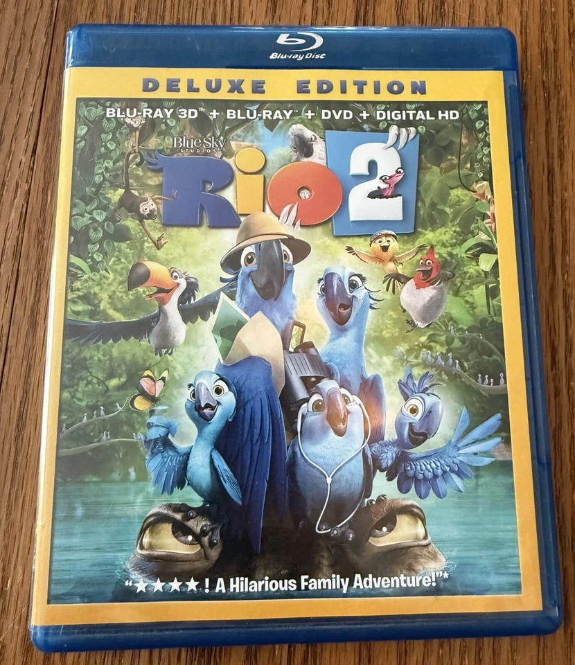 Rio 2 Deluxe Edition Blu-Ray 3D + Blu-Ray + DVD + Digital HD 2014 - Image 1 of 4