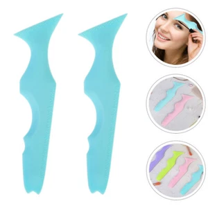 2 Pcs Eyeliner Stencils for Eyes Silicone Beauty Ruler Guide Template Eyelash - Picture 1 of 12