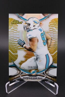 2015 Topps Finest/150 Gold Refractor Ndamukong Suh #55 Foto 1 de 2