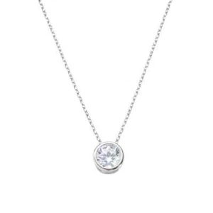 AMEN COLLANA DONNA PUNTO LUCE Tondo Argento 925 e Zircone 6 Mm CLSOT60BB (264) - Foto 1 di 2