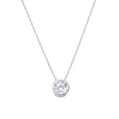 AMEN COLLANA DONNA PUNTO LUCE Tondo Argento 925 e Zircone 6 Mm CLSOT60BB (264) - Immagine 1 di 2