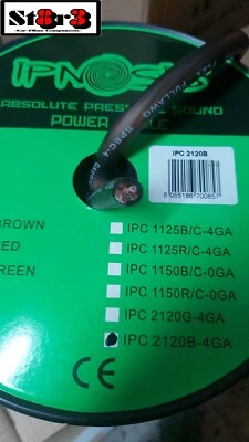 Ipnosis IPC 2150R Cavo Alimentazione 50 mm 0 AWG Audio Cablaggio Impianto auto S