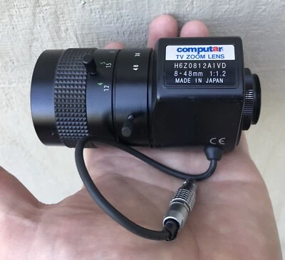Computar TV Zoom Lens H6Z0812AIVD 8 - 48mm 1:1.2 Japan - Image 1 of 4