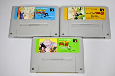 Super Famicom Dragon Ball Z Butouden 1 2 3 SNES Jp Games Tested - Image 1 of 4