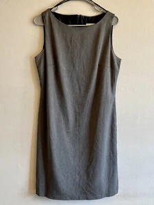 Gray Shift Dress Lined Sz 12 - Picture 1 of 9