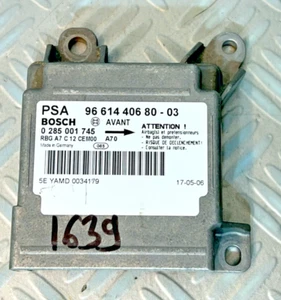 CALCULATEUR AIRBAG VIERGE PEUGEOT 207 0285001745 9661440680 BOSCH RBG A7 - Imagen 1 de 5