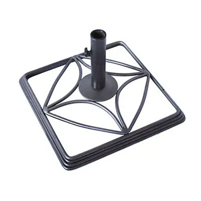 Base de paraguas Four Seasons Courtyard Stonington de hierro pesado recubierta E Foto 1 de 4