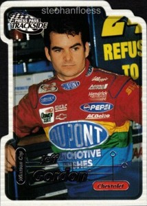 2000 Press Pass Trackside Racing Die Cut #7 Jeff Gordon