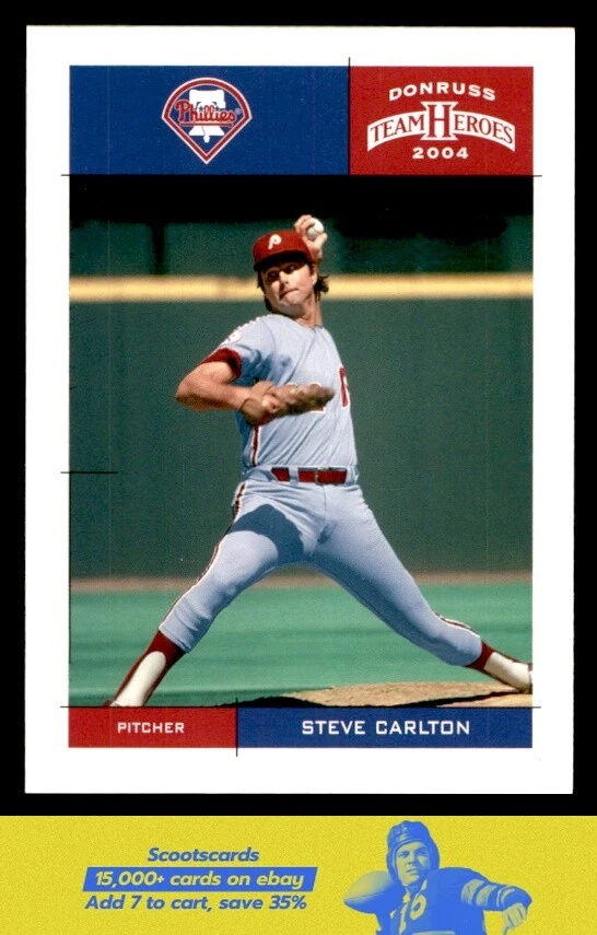 2004 Donruss Team Heroes Steve Carlton card #327 Philadelphia Phillies - Image 1 of 2