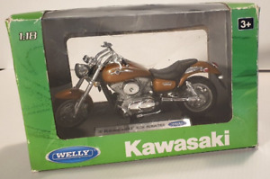 Kawasaki 2002 Vulcan 1500 Mean Streak Motorcycle Bike Diecast Welly 1:18 Scale