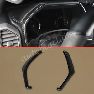 For Ford F-150 F150 Raptor 2017-2020 Carbn Fiber Dashboard Trims Cover Trim Part - Picture 1 of 5