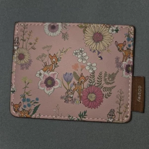  Loungefly Disney Bambi Pink Floral Cardholder Credit Card Wallet - Picture 1 of 7