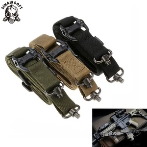 Tactical QD 1&2 Point Sling Quick Detach Adjustable 1.2" Rifle Gun Strap Swivels - Picture 1 of 13