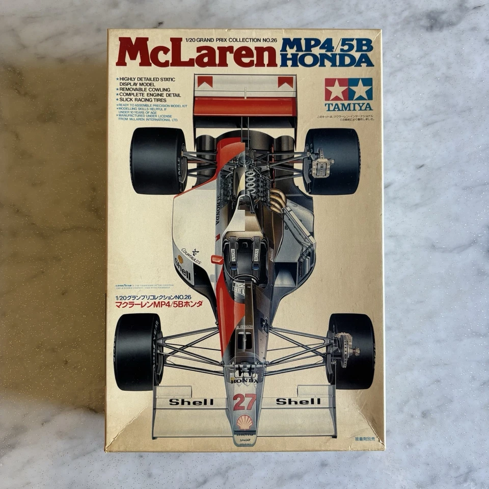 TAMIYA - 1:20 MCLAREN MP4/5B HONDA - NUOVO COMPLETO - Immagine 1 di 3