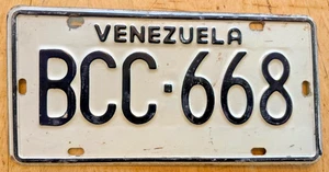 VENEZUELA AUTO NUMMERNSCHILD " BCC 668 " SÜDAMERIKA - Bild 1 von 1