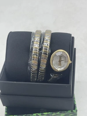 Just Cavalli Women's Snake Quartz Watch Two-Tone Silver/Rose Gold - Image 1 of 4