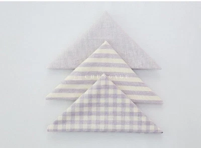 Light Purple Gingham Cotton Fabric Precuts Bundle Patchwork Quilting Scraps 8mm - Image 1 of 4