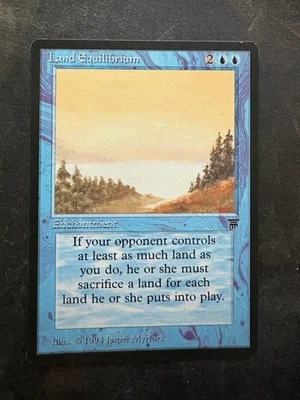 *** LEGENDS Land Equilibrium *** NM-Mint Beauty! - DUTY PAID - Magic MtG - Image 1 of 2