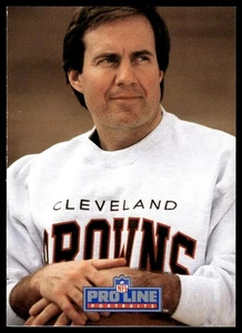 1991 Pro Line Portraits #115 Bill Belichick Cleveland Browns NM+ - Picture 1 of 2
