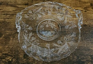 FOSTORIA 9 Inch Handled Muffin Tray Heather Pattern - Picture 1 of 2