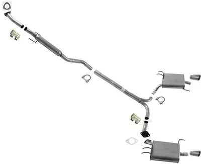 Sistema de escape doble resonador y silenciadores para Acura TSX 2,4 L 2009 2012 2014 Foto 1 de 4