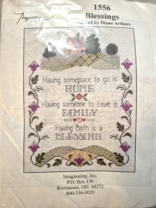 Imaginating BLESSINGS Counted Cross Stitch Kit Diane Arthurs #1556 NIP - Picture 1 of 3