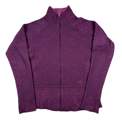 Suéter Mountain Hardwear Sarafina Cremallera Completa para Mujer Mediano Mezcla de Lana Vellón Ciruela Foto 1 de 4