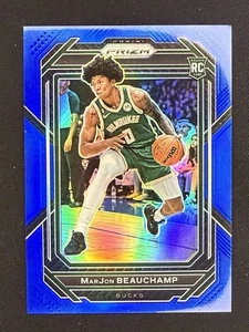 2022-23 Panini Prizm MarJon Beauchamp RC Blue Prizm Rookie #268 Bucks /199 - Picture 1 of 2