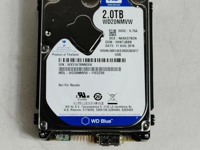 Western Digital WD Blue WD20NMVW 2 TB USB3.0 2,5 Zoll Externe Festplatte - Bild 1 von 4