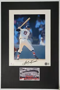 CARL YASTRZEMSKI Firmato Raro 1967 Foto Opacato Display con Targhetta Personalizzata BAS GA - Foto 1 di 4