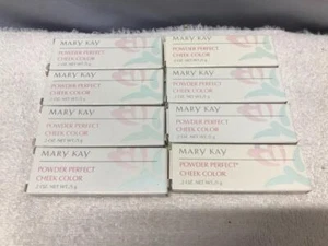 Lot of (8) Mixed MARY KAY Powder Perfect CHEEK COLOR - 7 Shades  .2 oz. ea. NOS - Picture 1 of 2