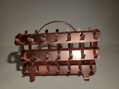 MID CENTURY Vintage PINK ALUMINUM Zierold Thread Spool HOLDER - Image 1 of 4