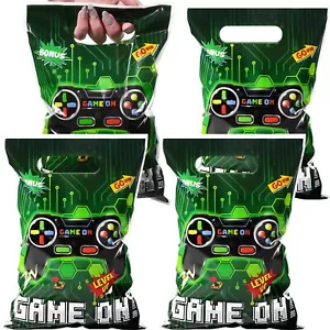 50 Pcs Video Game Party Favors Bags Bulk Game Candy Gift Bags Plastic Game on... - Picture 1 of 7