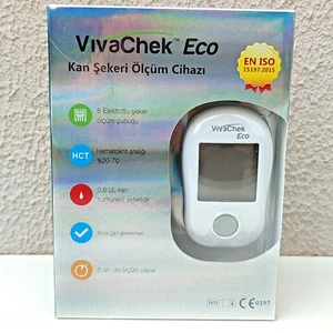 VivaChek Eco Blutzuckertestmessgerät + 200 Streifen werkseitig versiegelt Ablaufdatum 12.2025 - Bild 1 von 13