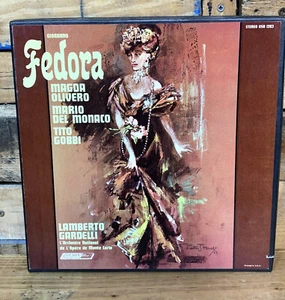 Olivero Del Monaco Gobbi Gardelli GIORDANO Fedora London 2 X LP Disc OSA 1283 - Picture 1 of 6
