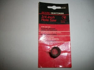SEARS/CRAFTSMAN 3/4 ZOLL LOCHSÄGE P/N 25230, WÄRMEBEHANDELT, HOLZ KUNSTSTOFF, SPERRHOLZ - Bild 1 von 5