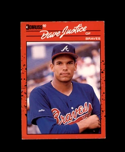 Donruss #704 1990 Dave Justice radiocontrol Atlanta Braves - Imagen 1 de 2