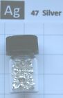 5 Gram 99.95% Silver metal nuggets in glass vial element 47 sample
