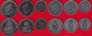 East Caribbean States set of 6 coins: 1 cent - 1 dollar 2004-2008 UNC - Picture 1 of 1