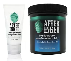 After Inked Tattoo Microblading PMU AfterCare Cream + Vegan Vaseline SMPU LIPS - Picture 1 of 6
