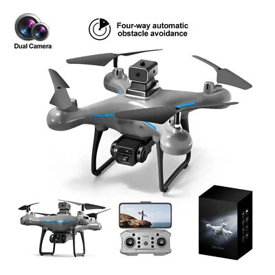 (Dual Camera)KY102 RC Drone Grey Quadcopter Toy Optical Hovering BS - Image 1 of 4