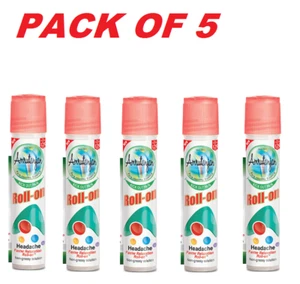 PACK OF 5 Amrutanjan roll on - 5 ml Headache, nasal congestion AMRUTANJAN - Picture 1 of 3