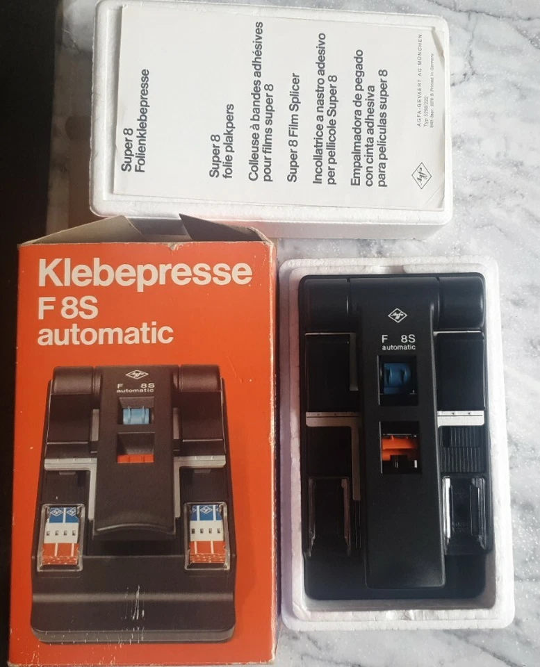 Vintage Agfa Klebepresse F8S Automatic Tape Splicer For Super 8 CineFilm GWC - Image 1 of 1