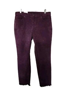 STYLE&CO. Womens Purple Raw Hem Skinny Pants 14W - Picture 1 of 5